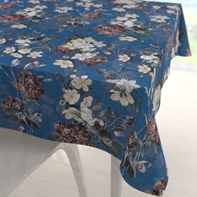 Biante Teflónový štvorcový obrus TF-061 Kvety na modrom 70x70 cm