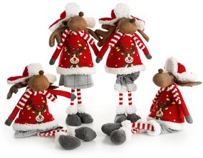 VIANOČNÁ FIGÚRKA REINDEER 52CM VIACFAREBNÁ
