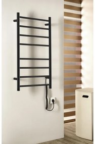 Sapho - Elektrický sušák na uteráky REDONDO 75W/230V 50x90 cm matná čierna