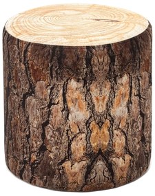 Taburet Stump hnedý