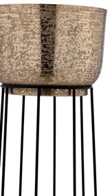 Eglo 428095 - SADA 3x Kovový kvetináč OKAYAMA čierna/zlatá