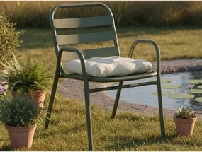 Kovová záhradná stolička Bruto, zelená%