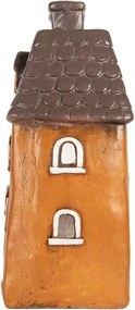 Tehlový domček svietnik na čajovú sviečku Homely - 23*17*37 cm