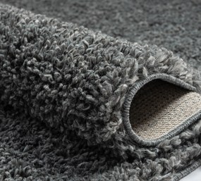 My Flair, Behúň My Shaggy grau, 80x300, šedá, chodba / predsieň