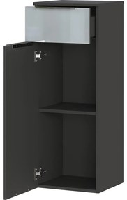 Sivá vysoká závesná kúpeľňová skrinka 36x93 cm Vasio – Germania