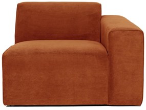 Oranžový menčestrový modul pohovky (pravý roh) Sting - Scandic