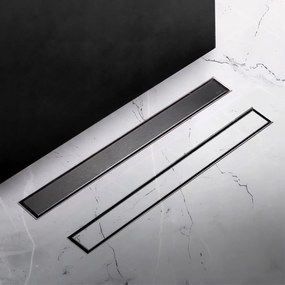 Rea Neox Pro, lineárny podlahový žľab 90 cm, grafitová, REA-G9154