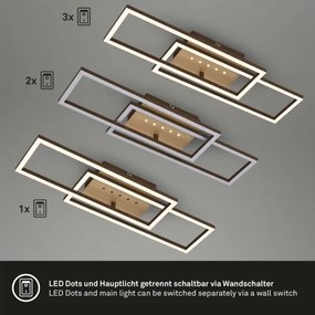 Brilo - LED Stmievateľné stropné svietidlo LED/30W/230V 3000K hnedá