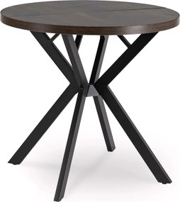 Rozkladací stôl DORIAN 80-160 cm orech/čierna