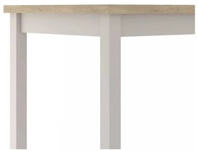 Jedálenský stôl Adam 90 x 65 cm, dub cremona / krémová