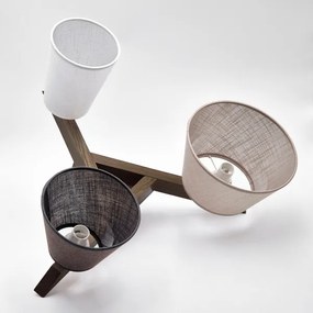 Brilagi - LED  Prisadený luster ANTHONY 3xE14/40W/230V dub orech