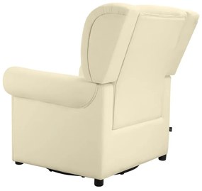 Biele zamatové hojdacie chesterfield kreslo Lillyse – Støraa