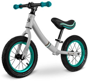 Detský balančný bicykel, šedo-tyrkysový | Ricokids