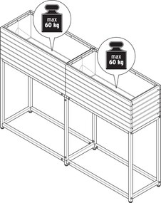 Úzky vyvýšený záhon »Elin«