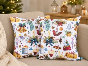 Vianočná obliečka na vankúš 40x40 cm Christmas Toy – 100 % bavlna