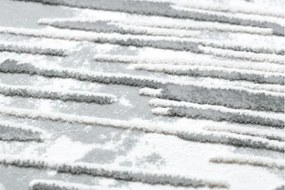 Koberec AKRYL VALS 0W1733 C53 47 Abstrakcia 3D hviezda slonia kosť / sivý