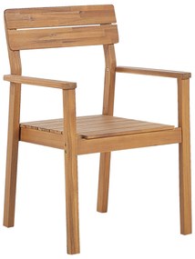 Sada 2 drevených stoličiek z akáciového dreva FORNELLI Beliani