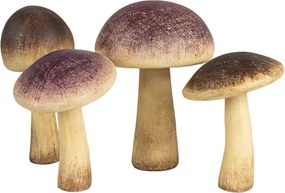 Hnedo-béžová dekorácia huba Mushroom - Ø 7*16 cm