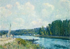 Obraz - Alfred Sisley, The Banks of the Oise, reprodukcia (70x50 cm)