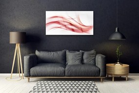 Skleneny obraz Červená abstrakcia umenie 140x70 cm