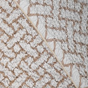 Bielastické poťahy VENEZIA béžová kreslo ušiak (š. 60 - 110 cm)