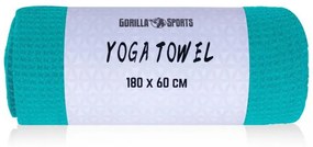 Gorilla Sports Joga uterák, tyrkysový, 180 x 60 cm