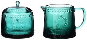 Sada cukřenky a konvičky na mléko ECILA zelená