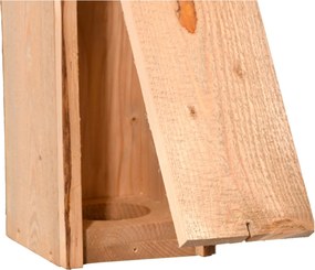 Búdka pre ďatľa Smart, 53,5x18x22 cm, drevo, hnedá