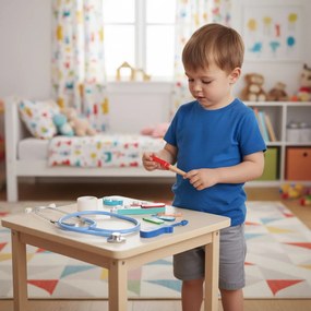 Drevená súprava malej lekárskej tašky pre deti 28 prvkov ECOTOYS