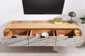 TV-skrinka 47757 Organic 160cm Drevo Acacia - Komfort-nábytok