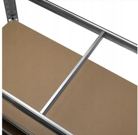 AKCIA - Balíček : 10x Regál 180x90x40 cm 5polic zinkovaný kovový