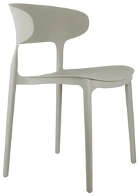 Sivá plastová jedálenská stolička Fain – Leitmotiv