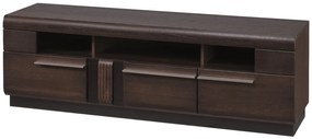 TV stolek Porti 25 160 cm z masivu dub čokoládový