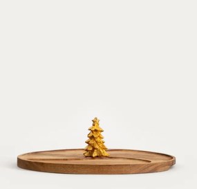 Servírovacia doska LOVDAL so zlatým stromčekom 761980