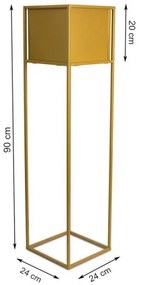 Stojan na kvety 90x24 cm zlatá