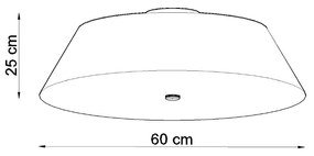 Stropné svietidlo VEGA 60 biele