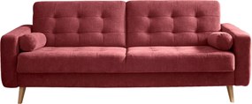 XXXLutz ROZKLADACIA POHOVKA, textil, kompozitné drevo, bobuľová MID.YOU - Sedačky - 002220030910