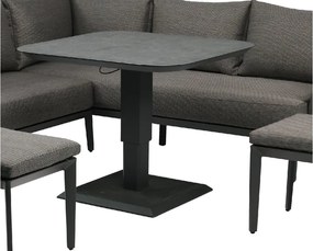 CH Rohová súprava hliníkového nábytku Tallinn - sivá