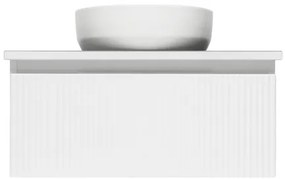 Kúpeľňová skrinka s krytom SAT Evolution 78x30x44,8 cm biela matná SATEVO80WMD, 1 ks