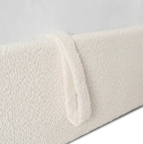 Posteľ 160x200 MARSEILLA s úložným priestorom krémová buklé