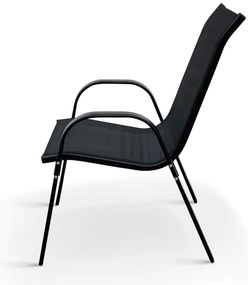 Noela Záhradný jedálenský set Capri 100cm + 4x kovová stolička Ramada