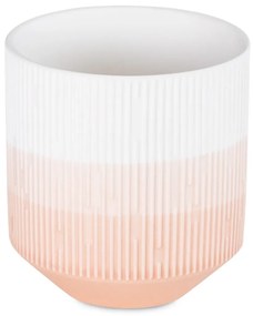 Kvetináč Fino korálový/biely