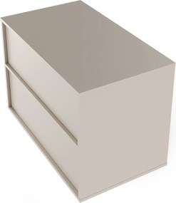 Závesná skrinka pod umývadlo Mossy s doskou 80 cm kašmírová