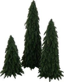 Umelý vianočný stromček s tmavo zelenými ihličkami veľký – 28*28*95 cm