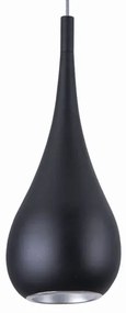 MAXLIGHT P0233 - Luster na lanku DROP 1xE27/40W/230V pr. 20 cm čierna