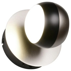 Čierne/v striebornej farbe LED nástenné svietidlo Orbit – Trio Select