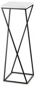 Stojan na kvety LOFT 70x24 cm čierna/biela