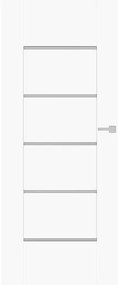 DRE Aura interiérové dvere naturel levé 60 cm biela matná AURABM60L