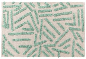 Prateľný koberec v mentolovo-krémovej farbe 60x90 cm Athena – douceur d'intérieur
