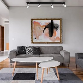 LED Bodové svietidlo TUNE 4xGU10/4,8W/230V matný chróm/čierna